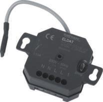 HANDSENDER RCJ01 Unterputz-Empfänger 230 V Dieser RCJ01 Unterputz-Empfänger dient zum direkten Schalten von Netzspannungsverbrauchern in den Betriebsarten EIN/AUS (1- und 2-Tast-Bedienung) oder Timer.