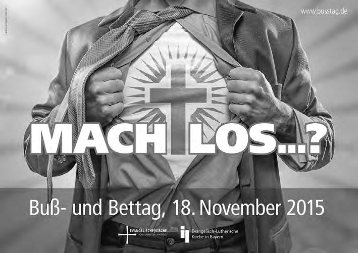 Zum Sinn des Buß- und Bettages Am Mittwoch, den 18. November, feiern Evangelische Kirchengemeinden in Ansbach wieder den Buß- und Bettag.