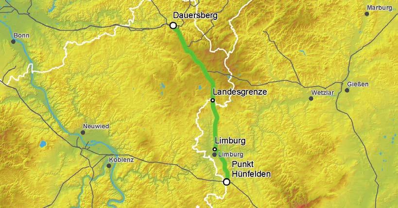 Nr. 20 Dauersberg - Hünfelden Das EnLAG-Vorhaben Nr. 20 von Dauersberg (Rheinland-Pfalz) nach Hünfelden (Hessen) ist die Fortführung des EnLAG-Vorhabens 19 (Kruckel Dauersberg).