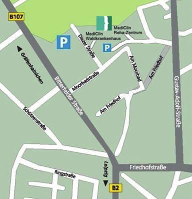So finden Sie uns Bad Düben ist über die Autobahnen 9 und 14 sowie die Bundesstraßen 2, 107 und 183 gut erreichbar. In Bad Düben folgen Sie bitte der Beschilderung zum Kurgebiet.
