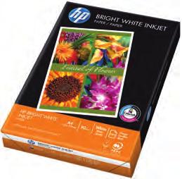 HP Büropapiere HP Bright White Inkjet Hochleistungspapier für Inkjetdrucker ColorLok-Technologie Für Duplex hervorragend geeignet Hohes Volumen (1,28-fach) Hohe Steifigkeit CIE Weiße 166 Produziert
