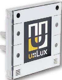 102XXAB u::lux Switch in Schwarz Die zuvor genannten Artikel sind auch in Schwarz glänzend erhältlich. Ähnlich RAL 9005.