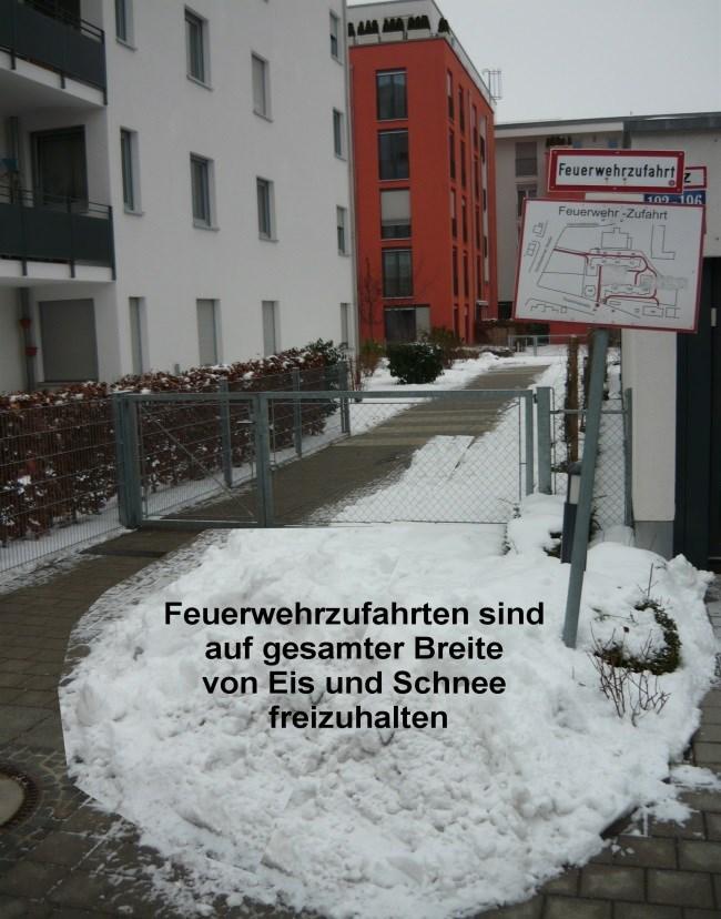 3.7 Nutzbarkeit Während die Landeshauptstadt Erfurt dafür sorgt, dass das öffentliche Straßennetz verkehrssicher und befahrbar ist, sind für die Flächen der Feuerwehr auf Privatgrund