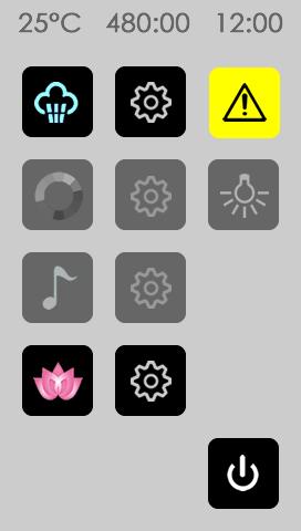 Der Button kann auf Wunsch durch einen GKI Mitarbeiter konfiguriert und mit diversen Symbolen belegt werden.
