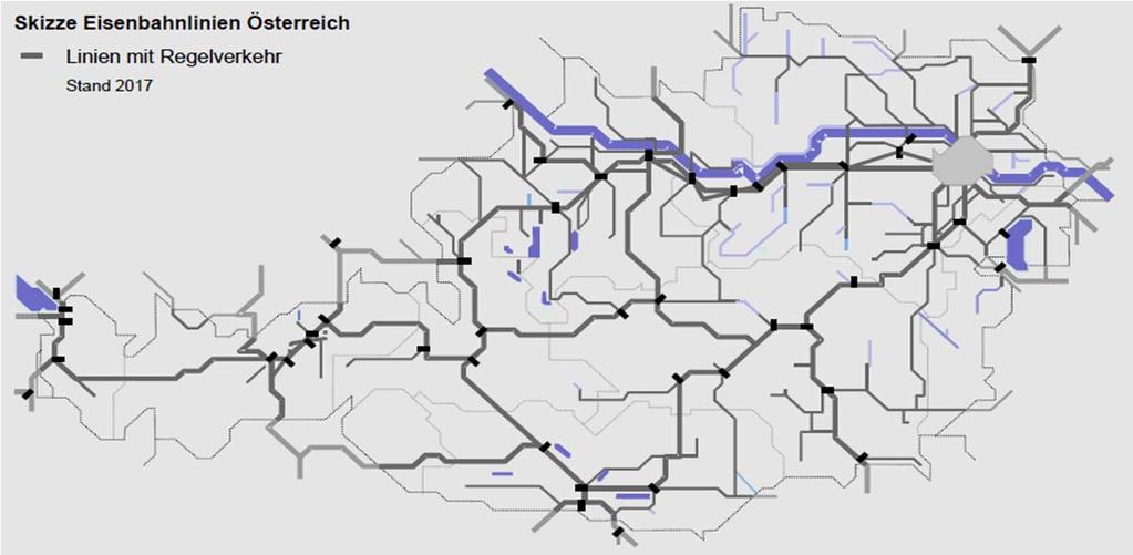 Bf Liezen und Hst Wörschach-Schwefelbad Gleis 1 EK im km 85,111 ÖBB-Strecke 10201 Abbildung 1: Skizze