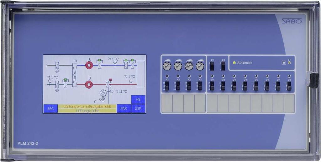 8 CAN Feldbuskomponenten für die Automatisierungs- und Gebäudetechnik Produktkatalog 02 / 2011 PLM 240 Notbedienfunktionen: Frontlayout: Erweiterungsmodule für Hutschienen- und Fronttafelmontage Die