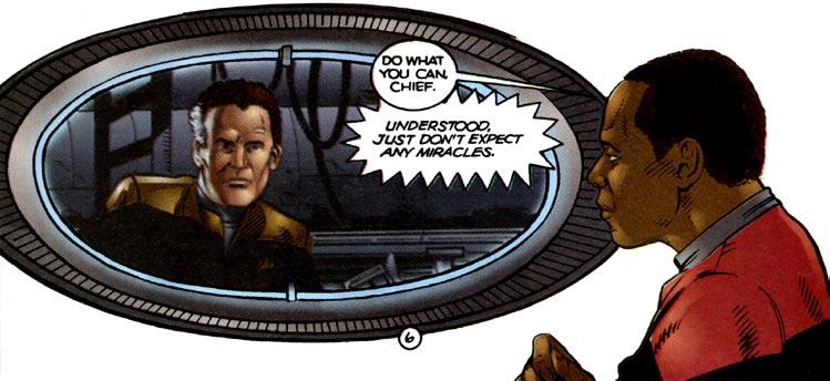 DC Comics Doch in Amerika ist irgendwie nichts so richtig von Dauer und 1999 übernahm Wildstrom die Star Trek-Rechte und brachte ein Comic zum Voyager Ballerspiel Elite Force heraus.