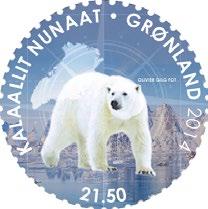 Grönländische Briefmarke des Jahres 2014 gewählt Von Hjørdis Viberg Briefmarkensammler aus der ganzen Welt haben unter den 24 Briefmarken, die POST Greenland 2014 herausgegeben hat, ihren Favoriten
