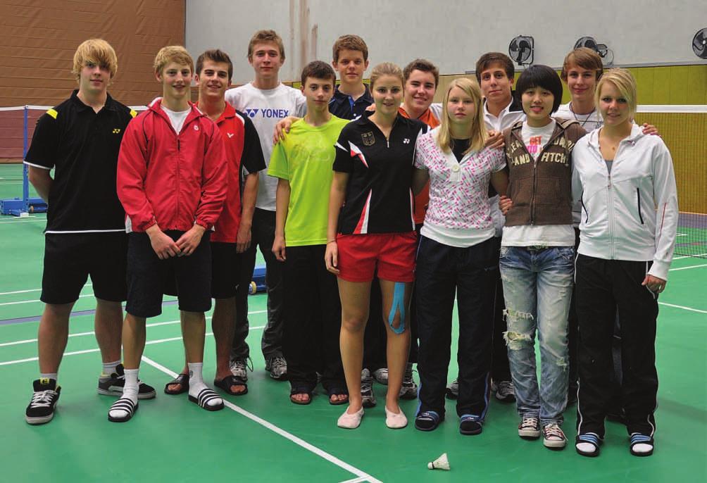 PORTRAIT Eine starke Gemeinschaft: die Angehörigen des Badminton-Voll- bzw. -Teilinternats Mülheim an der Ruhr. Fotos Dr.