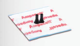 Manschetten Ampacoll Elektro / Install Klebekragen aus Tyvek mit Acrylklebstoff. Flexibles, reißfestes und alterungsbeständiges EPDM.