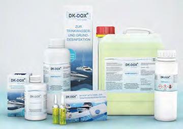 Mit DK-DOX SMELL und DK-DOX FRESH haben auch zwei Desodorierungsmittel auf Chlordioxidbasis Eingang in das Portfolio gefunden.