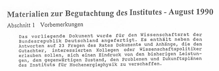 IfH Wendezeit (1989/90) Umstrukturierung der Leitung (R.Leiste, C.