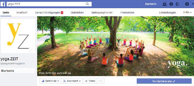 Nach Veröffentlichung ist der Beitrag 6 Monate auf www.yogazeit.at online. Social Media Seeding: ja (auf Facebook und Instagram) Preis: 300,- (exkl. Mwst.) Newsletter yoga.
