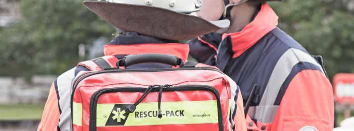 RESCUE-PACK RESCUE-PACK-Notfallrucksack ist in Grau und Rot erhältlich andere Farben auf Anfrage Die leichten und extrem robusten