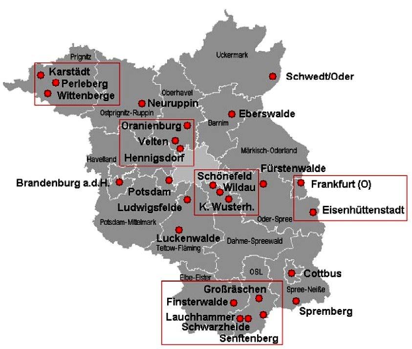 1 Umlandkooperationen des Regionalen Wachstumskerns Fürstenwalde/Spree