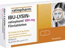 Paracetamolratiopharm 500 mg 20 Tabletten statt 2,58 1) 1,49 BIS