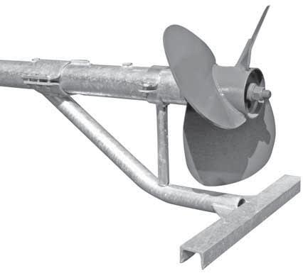 Lagunen- Rührwerkkufen Rührwerktechnik Rührwerkkufe, Standardausführung zu den Rührwerktypen: B2 60, C2 76,