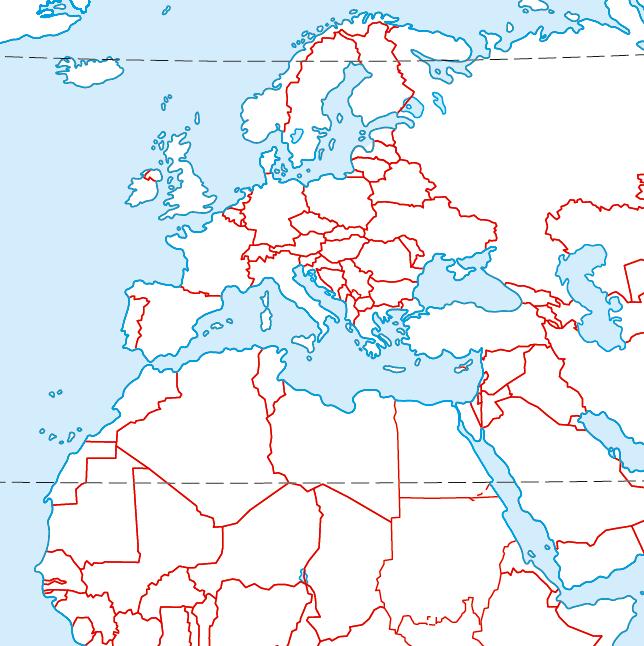 Station 5 Arbeitsblatt (2): Flüchtlingsrouten nach Europa 1. Zeichne mithilfe der Karten im Schulbuch (Seite 41 und Seite 43) deine eigene Karte zum Thema. Verfasse auch eine Kartenlegende.
