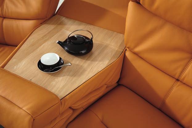 14 SIT & RELAX SIT & RELAX 15 Holzablagefläche Buche in vielen Beiztönen erhältlich Sit&Comfort-Sessel mit