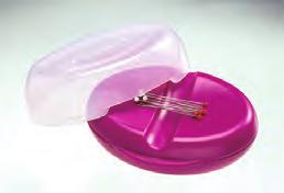 4102 051221508028 Magnetischer Nadelhalter (Lila) Nadeln werden sicher aufgehoben und gesammelt.