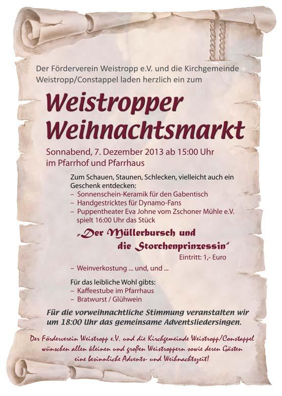 Seite 14 Amtsblatt der Gemeinde lipphausen Ausgabe 12/2013 Vereinsnachrichten Veranstaltungskalender lipphausen Termine: Dezember 2013/Januar 2014 03.12.2013, 15.30 19.