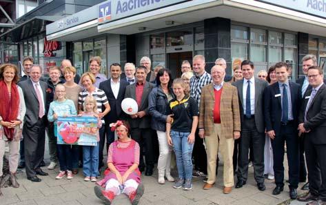 Als regional verwurzelte Volksbank unterstützte die Aachener Bank auch im Jahr 2014 wieder zahlreiche Vereine und karitative Organisationen mit Spenden aus den Mitteln des Gewinnsparvereins.