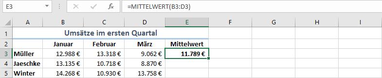 Formeln und Funktion eingeben Wenn Sie Excel 206 unter Office 365 nutzen, schlägt Excel in der Liste der AutoVervollständigen- Formel auch die Funktionen vor, bei denen sich die nach dem