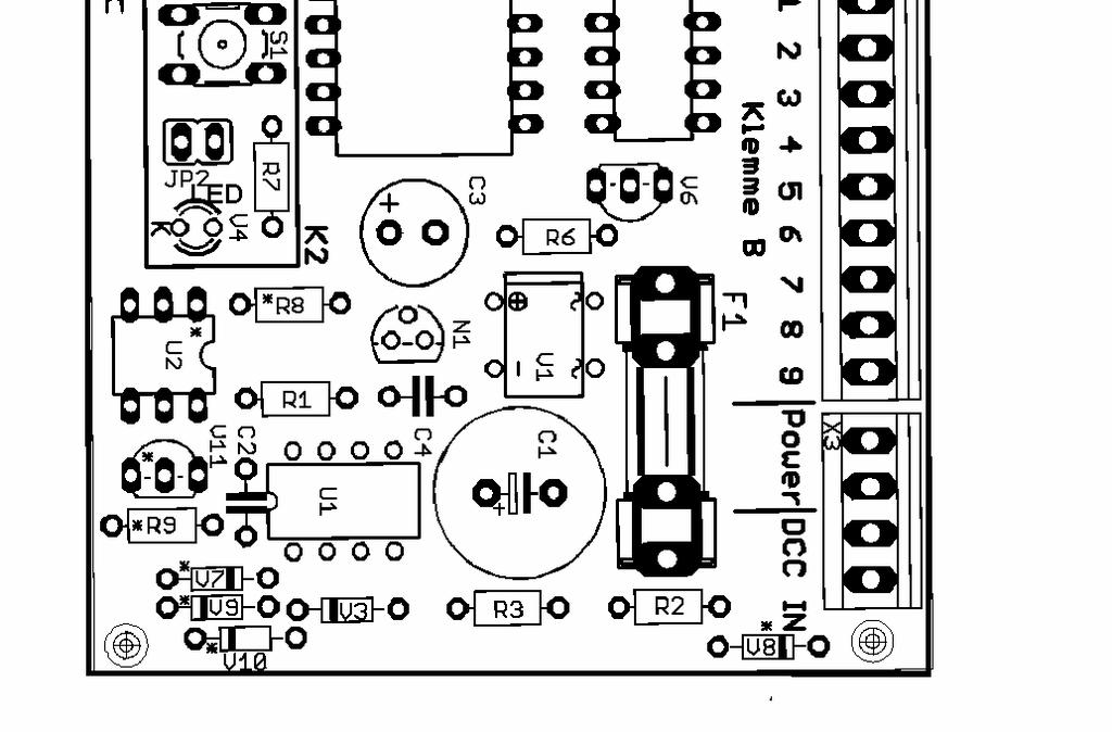 vorbestückt, Lötseite SMD Bauteil vorbestückt, Lötseite Mikrocontroller programmiert Schmelzsicherung oder Polymer U1 6N137 Optokoppler,.