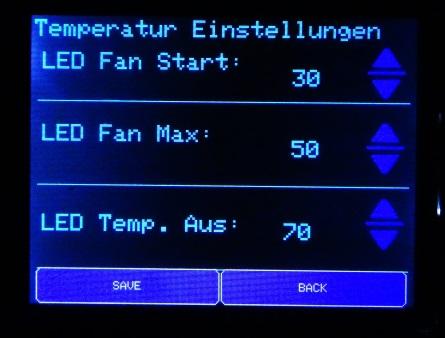Fan Max gibt die Temperatur an wo die Maximale Drehgeschwindigkeit erreicht wird (PWM Wert von 255). Zwischen dem ersten und 2ten Wert wird die Geschwindigkeit dynamisch angepasst.