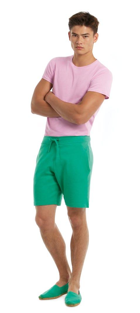 Pacific Deep Blue Pacific Pink PACIFIC green Splash / BM S60 Shorts French Terry 240 g/m 2 S