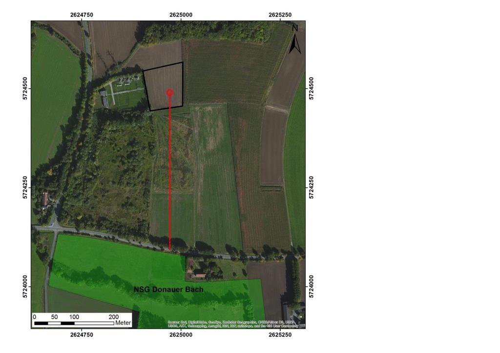 Naturschutzgebiet (NSG) Donauer Bach Keine Auswirkungen auf NSG zu erwarten Weitere Analysen erfolgen, ob das Kluftsystem umfänglich erschlossen wird Im Naturschutzgebiet: mind.