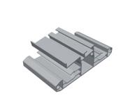 System for flat roofs LEICHTmount RAIL S for mounting with low ballast End clamp EH AK II Klick 30-50 A LEICHTmount RAIL S Base Mid-clamp