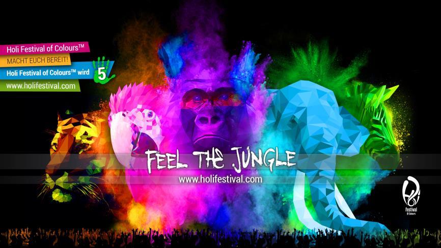 Holi Festival of Colours: Feel the Jungle!