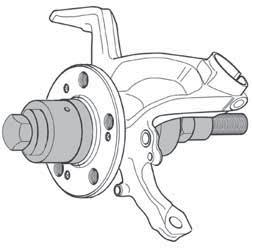 Radlager einziehen (hydraulisch) Radnabe Einbau Ermittlung der benötigten Teile und Zusammenstellen des Werkzeuges: Druckring