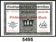 000 Mark; 1 und 5 Millionen Mark 21.8.1923 Keller 3895 LOT 3 Scheine.