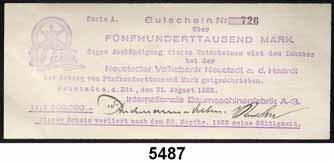 8.1923 Keller 3858 LOT 3 Scheine.