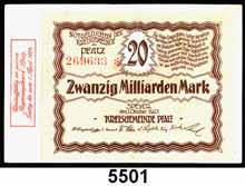 .. wenig gebraucht bis ksfr. 55,- 5498 Pfalz, Kreisgemeinde 1(2), 2, 5(2), 10(2), 20(4) Millionen Mark 11.8.1923; 1 und 5 Millionen Mark o.