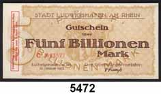 1923; 1, 2 Millionen Mark 9. 8.1923; 5 Millionen Mark 20. 8.1923(2); 20 Millionen Mark 31.
