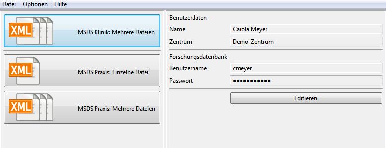 1 Wenn in Ihrem Zentrum ein Proxyserver eingesetzt wird, versucht das Migrationstool dieses direkt aus den Systemeinstellungen zu übernehmen und zeigt eine entsprechende Meldung an.