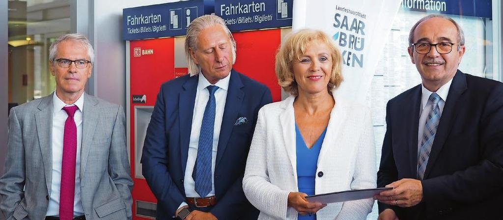 Das Saarland ist seit 10 Jahren Hochgeschwindigkeits-Standort 9 Jubiläumsveranstaltung am Eurobahnhof in Saarbrücken Standortpolitik Jubiläumsveranstaltung nicht ohne Sorgenfalten:
