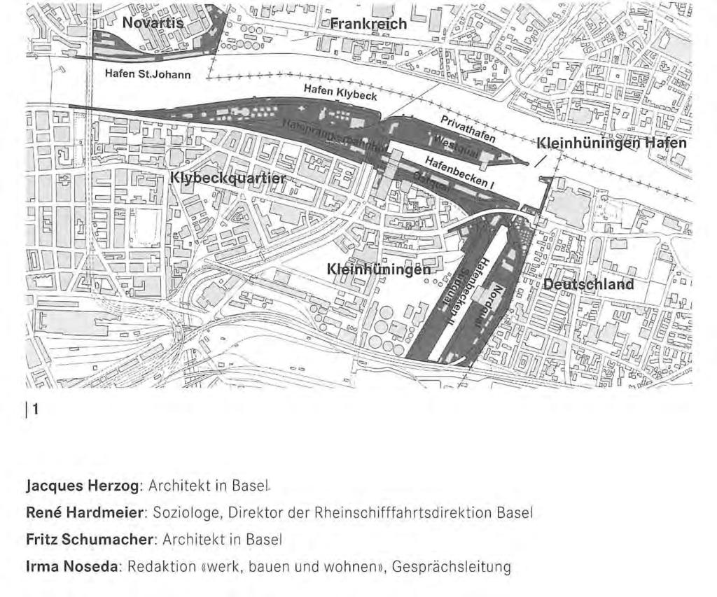 2002 Streitgespräch im Werk Bauen Wohnen Jacques Herzog Architekt in Basel René Hardmeier Soziologe, Direktor der