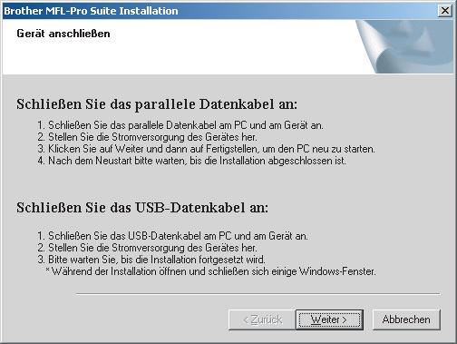 Prllel Windows 19 Schließen Sie ds Prllelkel n Sie hen die folgenden Möglichkeiten: Für Benutzer von Windows 2000 Professionl: Klicken Sie uf Weiter.