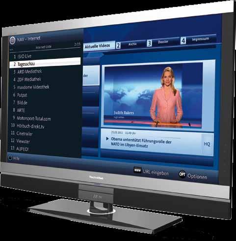 Internet-Unterstützung Zusätzlich zum klassischen TV- und Radioempfang über DigitalSat wurde der neue DigiCorder ISIO S mit umfangreichen IP-Funktionalitäten ausgestattet: Über neuentwickelte,