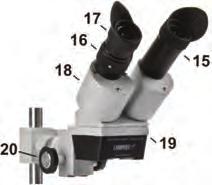 Sie haben ebenfalls die Möglichkeit, den Neigungswinkel des Mikroskops zu verändern.