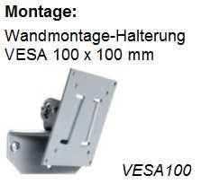 - verschraubbarer Stromanschluss, keine beweglichen Teile - VESA-100 Halterung für die Befestigung an Schwenkarm - Bildschirmdiagonale: 38,1 cm (15 ) - Befestigung:
