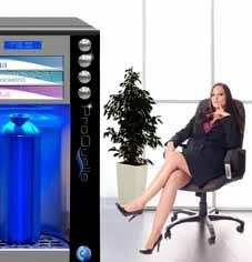 Der designer-wasserspender ProQuelle Hightech Der Wasserspender kann im Corporate Identity Design Ihres Unternehmens gefertigt werden.