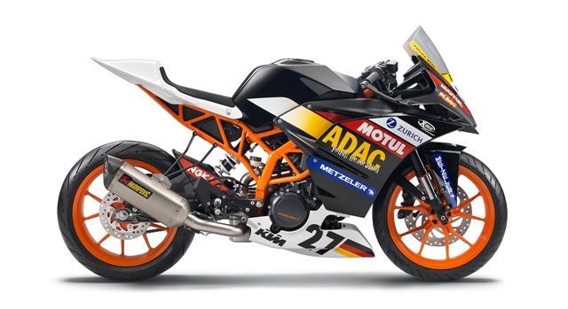 Für 2018 im ADAC Junior Cup zugelassene Motorräder Die Homologation für die KTM RC390 Cup ist zu finden unter: http://www.adac-motorsport.