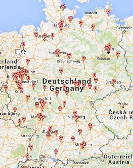 123 Standorte in Deutschland mit 24 Std./7Tage Versorgung Schlaganfall Stand 14.09.