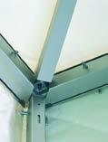 Dachbeplanung mit der Gerüstkonstruktion. 2. Dachbespannung Über die Bespannungsfunktion wird eine faltenfreie Dachmembran erzeugt. 5. 6.