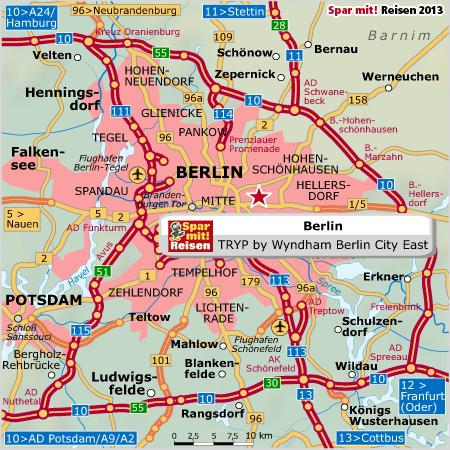 LAGE, ANREISE Berlin liegt auf halbem Weg zwischen Halle an der Saale und Stettin oder auch zwischen Magdeburg und Frankfurt an der Oder.